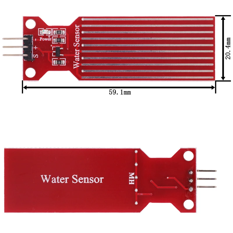 아두이노용 빗물 수위 센서 모듈, 액체 표면 깊이 높이 감지, DIY UNO MEGA 2560 호환 가능, DC 3V-5V