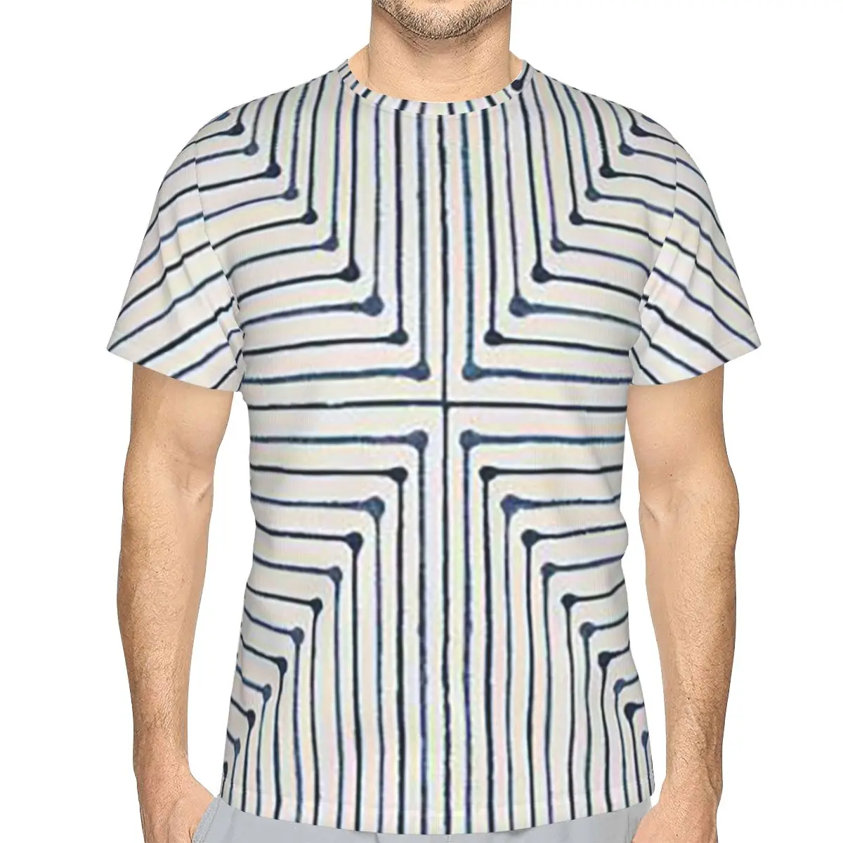 Jonathan Adler Inkdrop Slate Blue 100% Cotton T-Shirt Men'sFashion T Shirts Men Round Neck Short Sleeve
