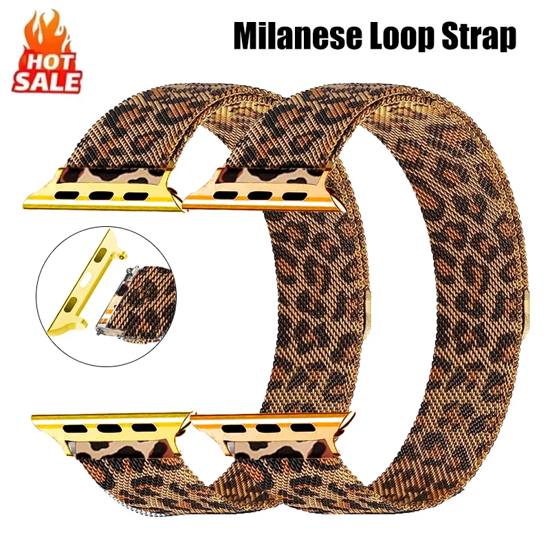 

Milanese Loop Bracelets For Apple Watch Strap S10 Ultra 49mm 46mm 44mm 45mm correas Bracelet iwatch Series 9 8 7 6 5 4 3 Band