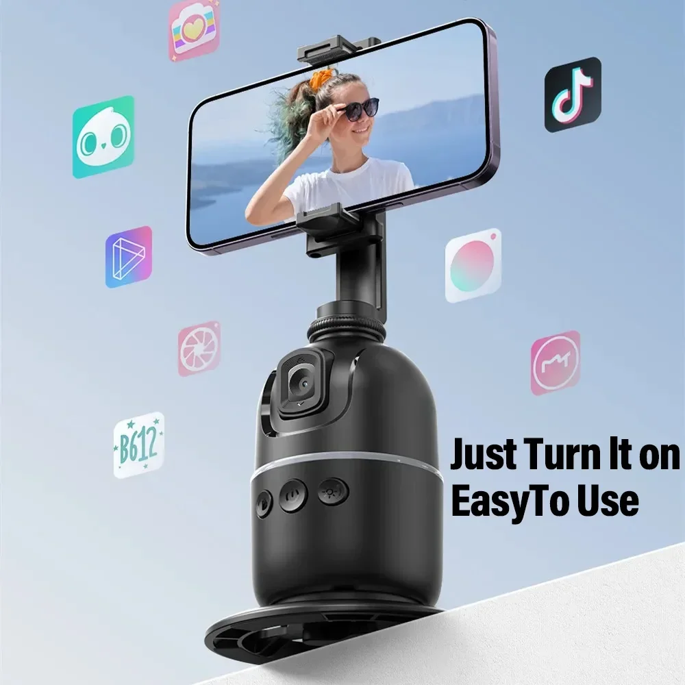 VIKEFON 360° Smart Auto Face Tracking Gimbal Stabilizer Selfie Stick Tripod with Gesture Control for Camera Mobile Smartphone