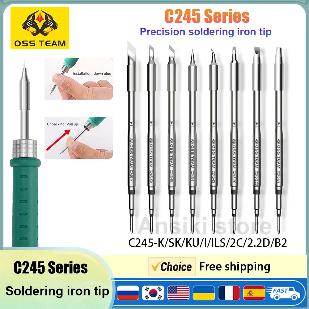 C245 Soldering Iron Tip T245 Universal Handle Type C245 Soldering Tips for JBC Soldering Station (245-I C245 Soldering Iron Tip T245 Universal Handle Type C245 Soldering Tips for JBC Soldering Station (245-I