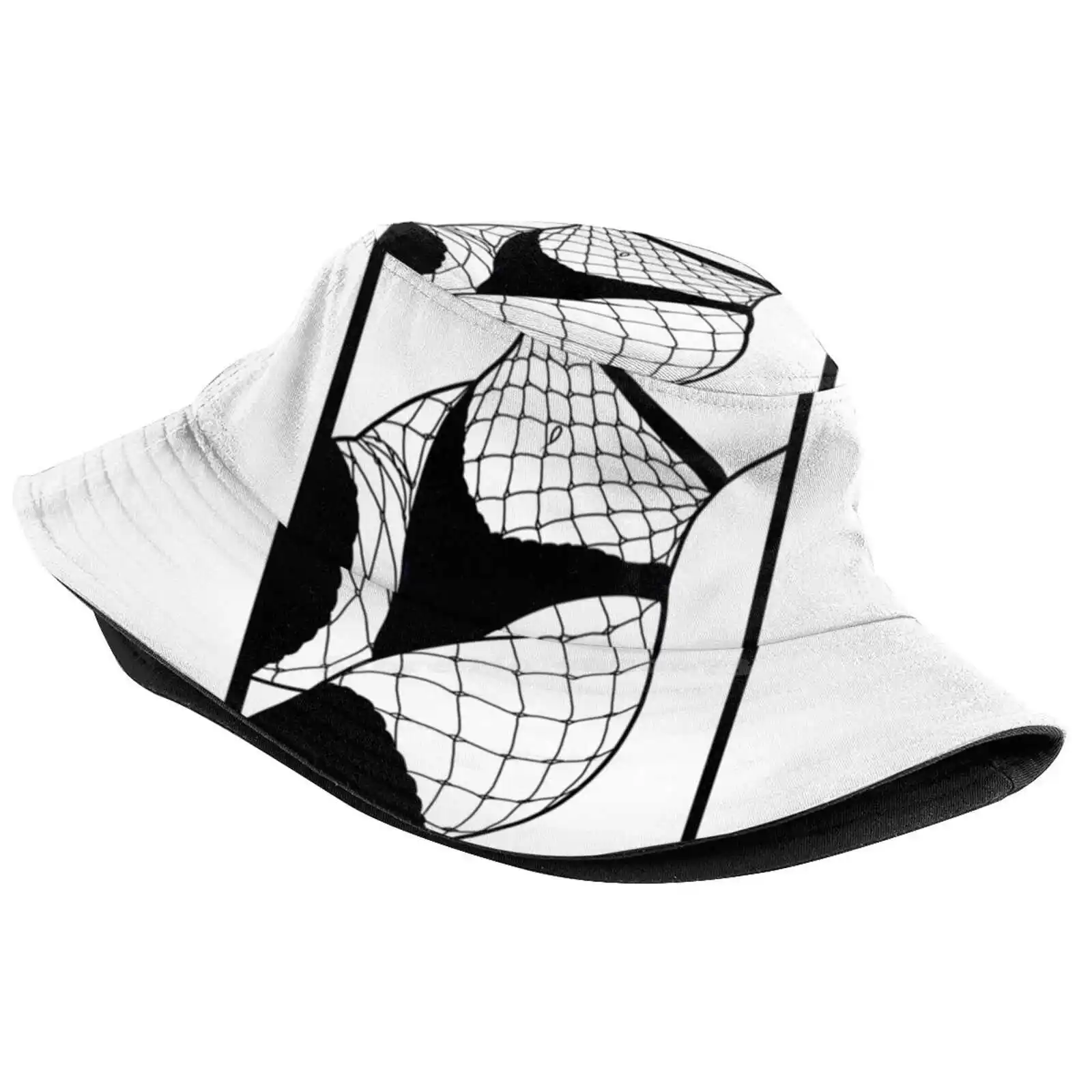 Ecchi Fishnets Sun Cap Fisherman Hat Bucket Hats Ecchi Fishnets