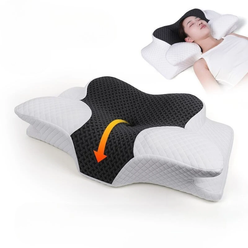 Neck Pillow Memory Foam Pillow Memory Foam Slow Recovery Ergonomics Cervical Pillow Sleeping Travel Lie Flat Squishmallow