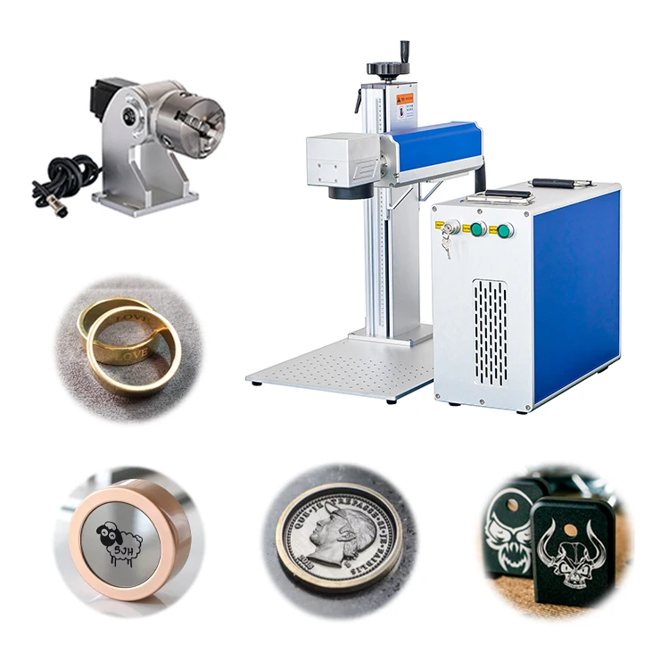 

20w30w50w60w80w100w Small Laser Cutting Machines Fiber Laser Marking Engraving Machine for Jewelry Metal Non-metal Air-cooled