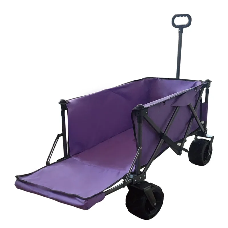 Airo FTY1005PB Opened ATV Collapsible Foldable Folding Beach Trolley Camping Cart Folding Wagon Cart High Quality Camping Wagon