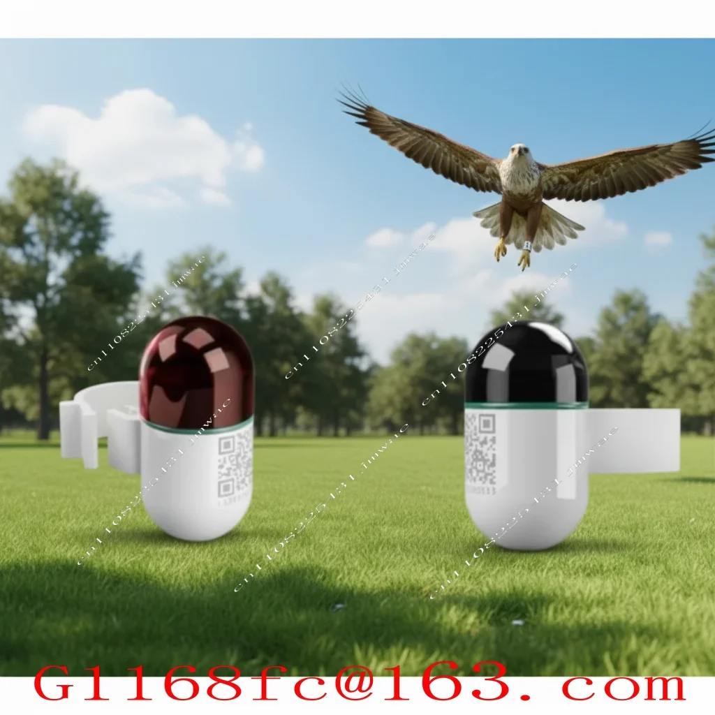 Mini Real-Time GPS Locator Waterproof Pigeon Ring 4G Network GSM Android IOS Trajectory Locator Made Durable Plastic LBS