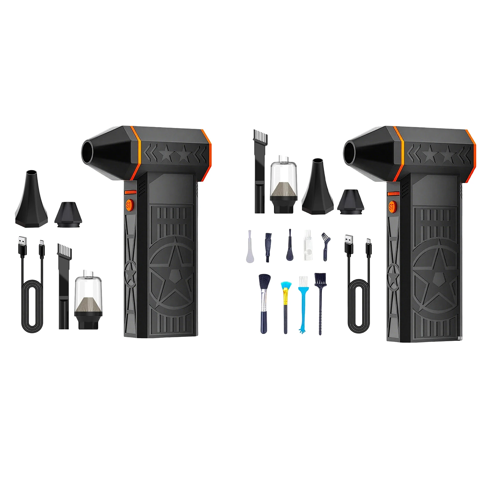 Thermal Snow Blower Rechargeable Portable Dust Remover IPX4 Waterproof Electric Leaf Blowing Tool for Car Windshield Defrost