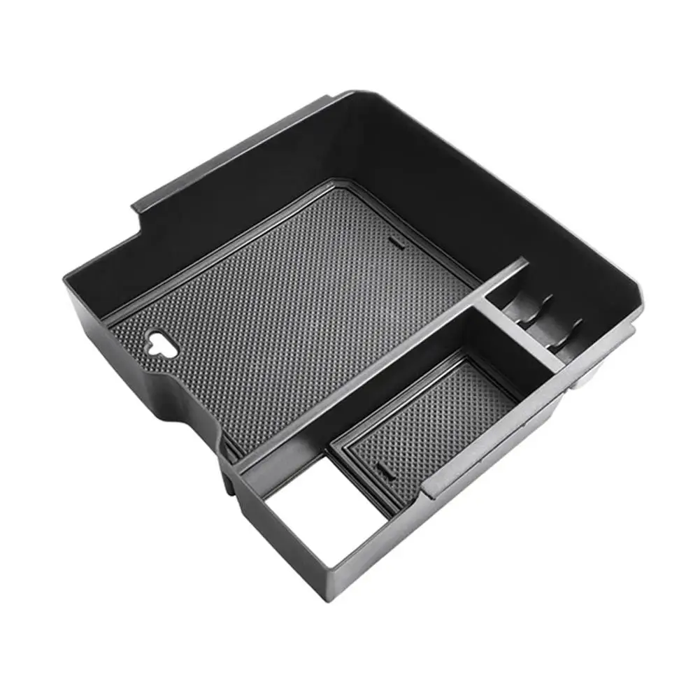 Car Armrest Storage Box Tray Console Organizer Holder For Ford Ranger Everest 2023 Electric Handbrake Auto Interior Accessories