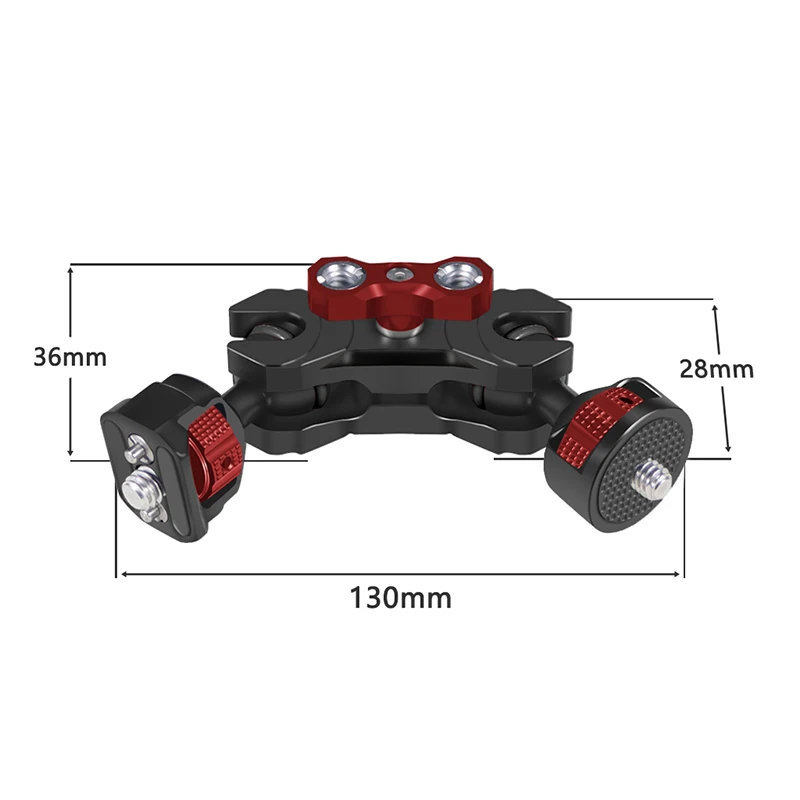 Doppelte Kugelköpfe Magic Arm 1/4'' 3/8'' Schraube für DSLR Kamera Monitor Mikrofon Video Licht Super Clamp Kamera Käfig Halterung – Detail 28