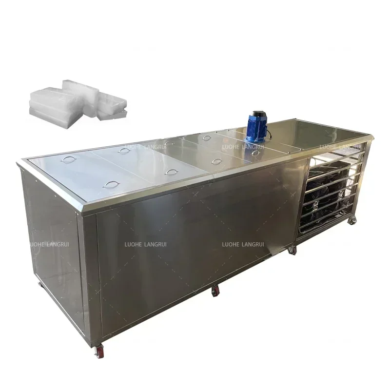 High Efficiency Ice Block Making Machine Price Industrial Ice Block Maker Machine Motor Provided Automatic Air Cooling 10KG 380