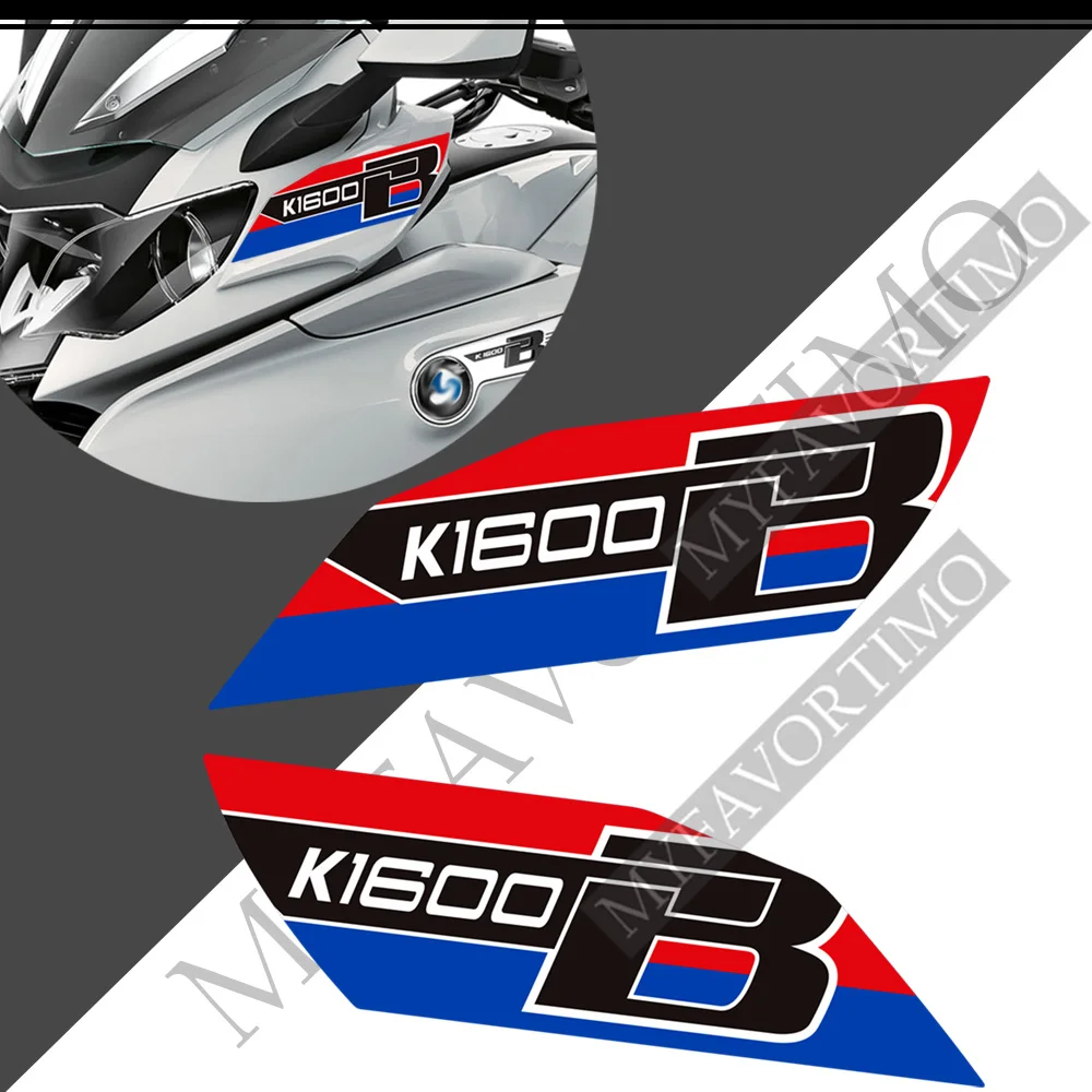 สติ๊กเกอร์รถจักรยานยนต์สำหรับ BMW K1600B ถัง Pad ป้องกัน Fairing Fender Emblem โลโก้กรณี Panniers กระเป๋าเดินทาง Trunk