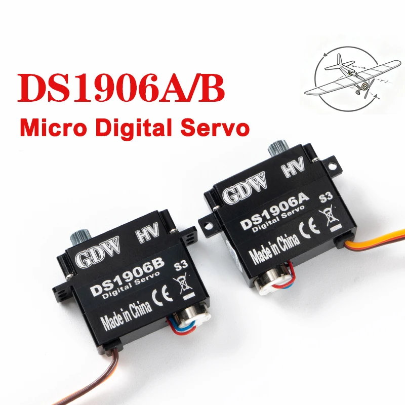 gdw-ds1906a-32kg-torque-metal-gear-model-aircraft-glider-model-aircraft-fixed-wing-8g-9g-micro-high-speed-digital-servo