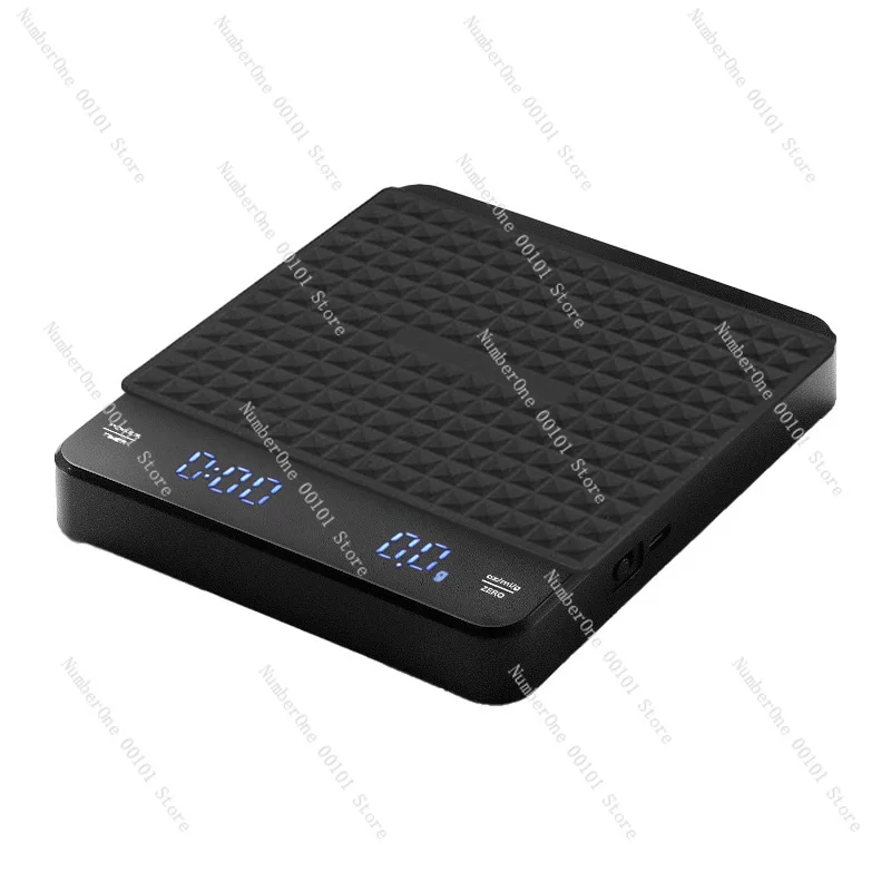 Chronograph Electronic Coffee Scale, Type‑C Charging Precision Hand Brew Coffee Weighing Scale