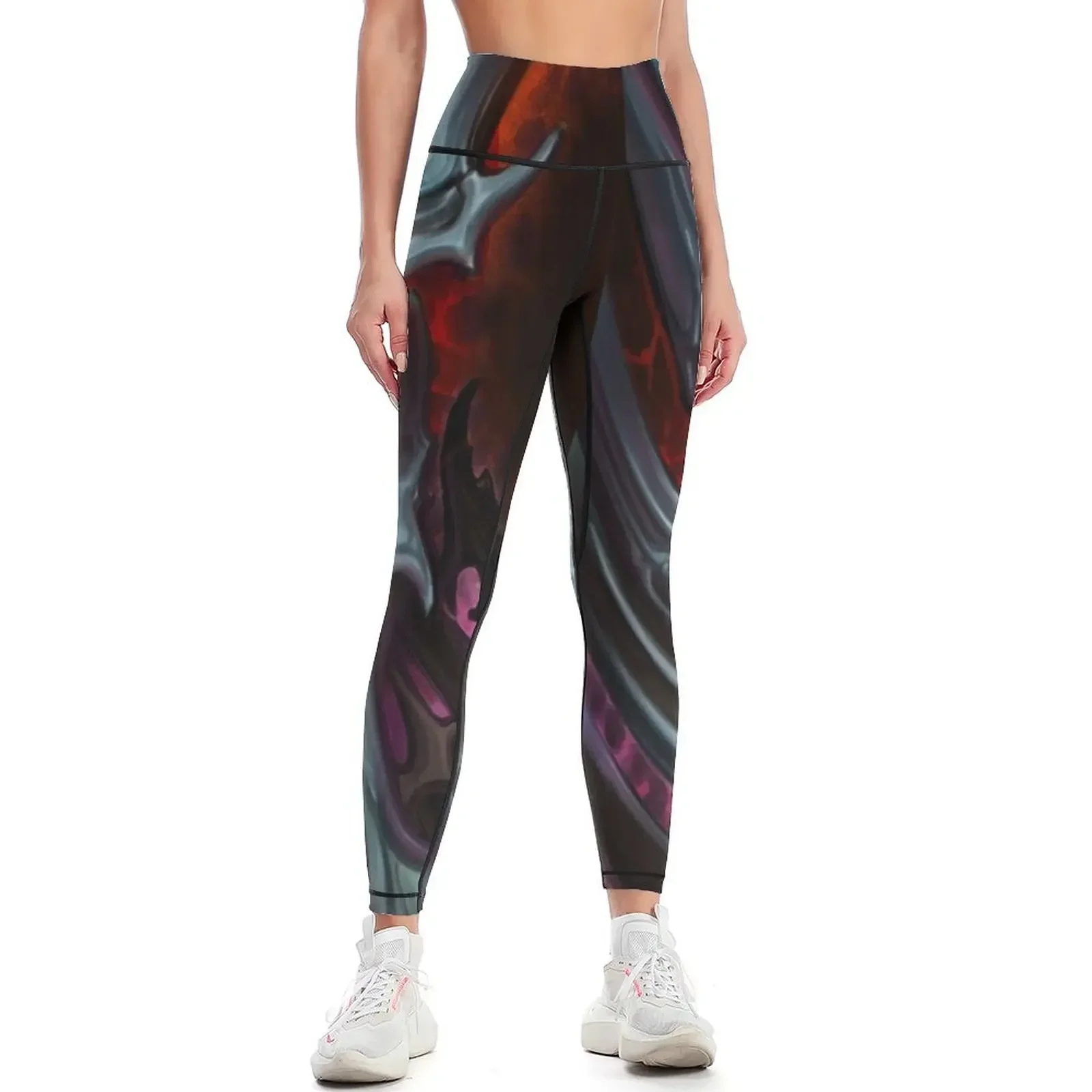 

dark bioorganic design Leggings sport set exercise clothing for Sports pants woman Leginsy push up Womens Leggings