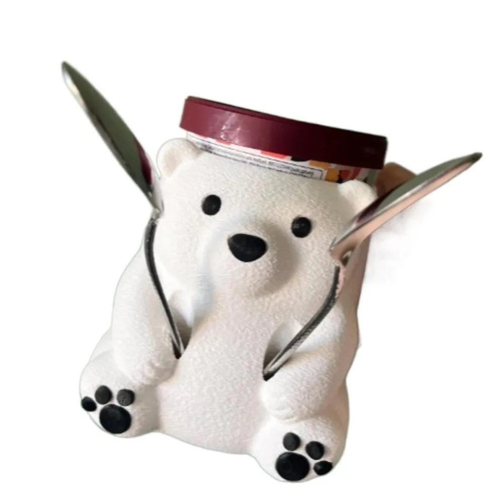 حار الكرتون الآيس كريم حامل الكأس مانعة للتسرب مع مقبض الجليد باينت حامل مريح الدببة القطبية الأختام البيرة يمكن كوب الهدايا #5