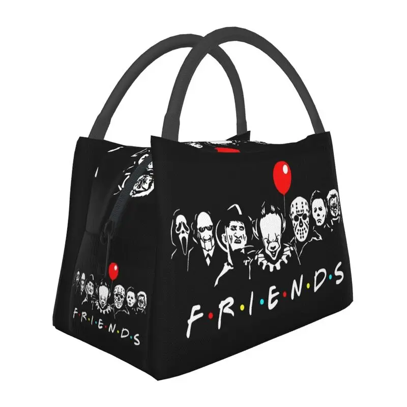 

Horror Movie Friends Character Lunch Box for Women Thermal Cooler Food Insulated Lunch Bag Hospital Office Pinic Container