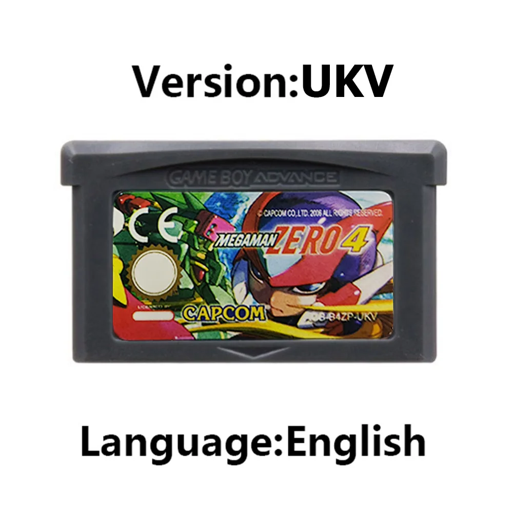 GBA لعبة خرطوشة MegaMan 32 بت لعبة فيديو وحدة التحكم بطاقة Megaman Zero 1-4 Megaman Red Sun Blue Moon لـ GBA #6