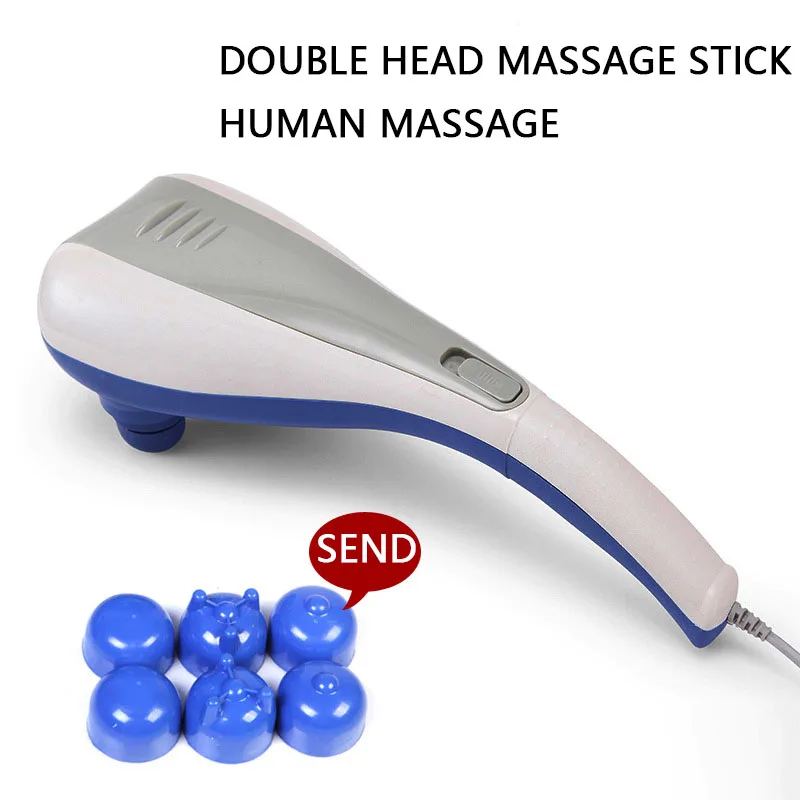 Handheld Percussion Infrared 2 Massage Heads Polar Speed Adjustment Roller Electric Dolphin Massager for Muscle Pain Relief