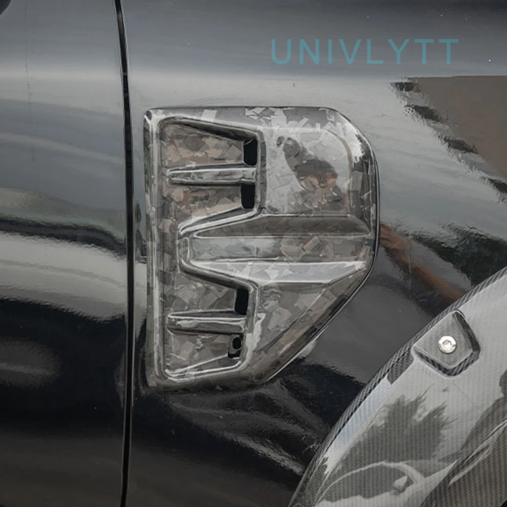 

Suitable for 2023 2024 Ford Ranger T9 Carbon Fiber Air Inlet Leaf Panel Decorative Cover Protective Cover Body Kit Accessories