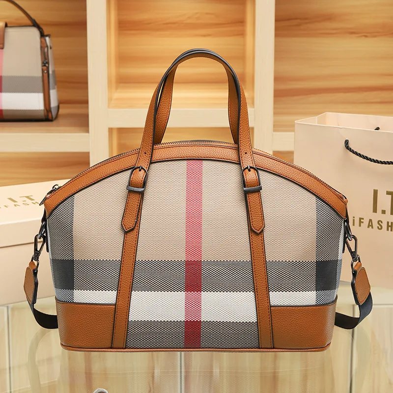 

2025 New Plaid Tote Bag for Women, Spacious Top Handle Shoulder Crossbody with Adjustable Strap, Extremely Versatile and Chic​