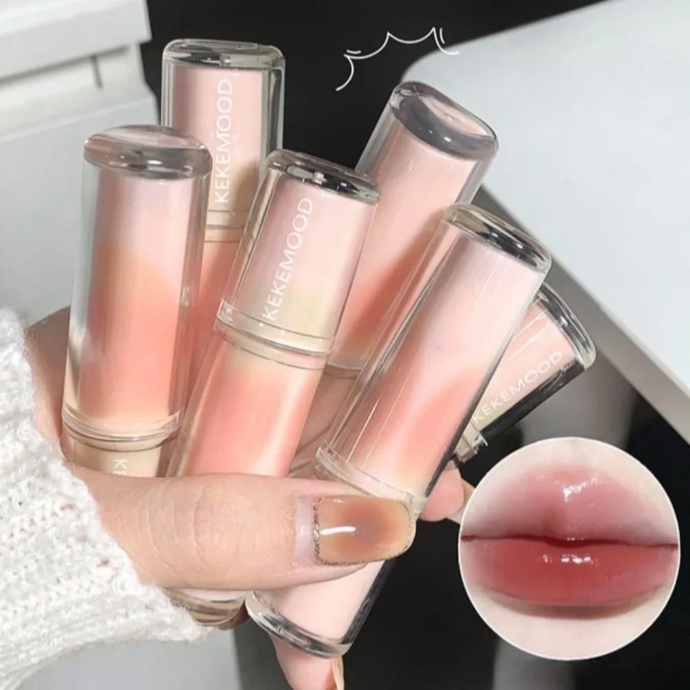 Nuevo KEKEMOOD lápiz labial de espejo de cristal brillo de labios hidratante de larga duración no pegajoso impermeable maquillaje de labios Sexy para uso diario y fiesta