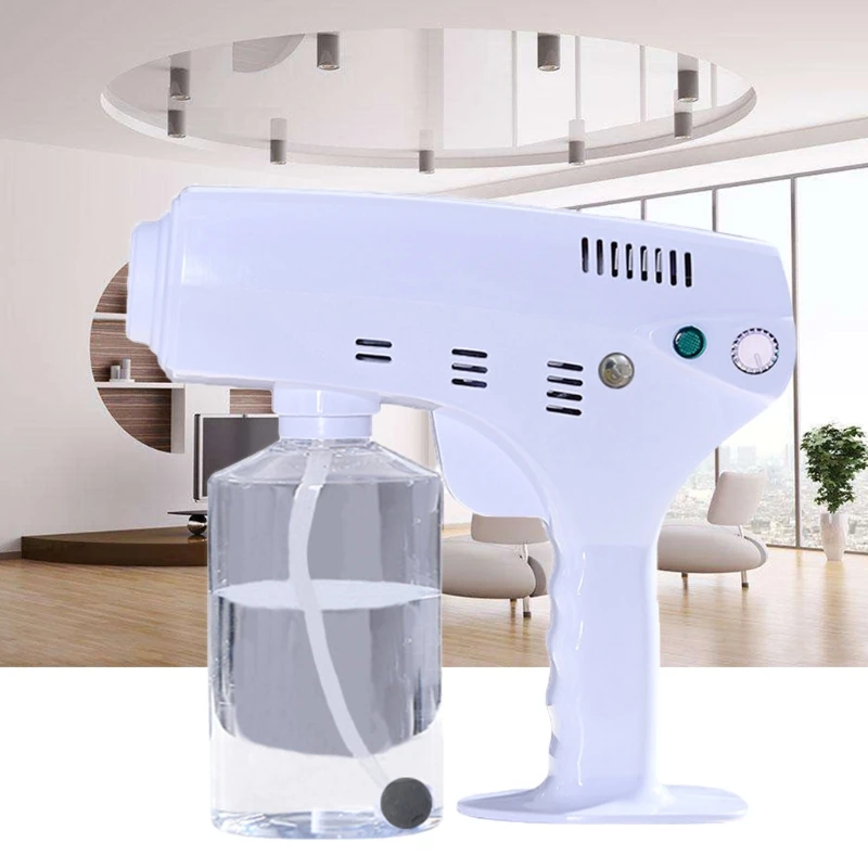 Wiederaufladbarer kabelloser Haushalts-Handheld für Nano-Zerstäuber, Blue-Ray-Anionen-Sprühgerät, Dampfspray,