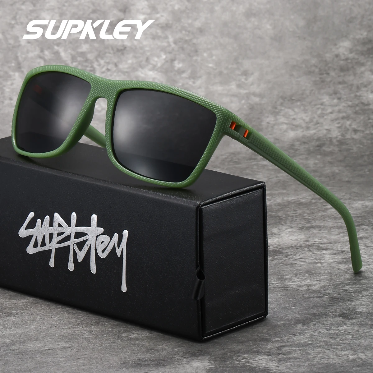 نظارات شمسية مستقطبة للنساء من SUPKLEY بإطار مربع من مادة الكمبيوتر خفيفة الوزن وخفيفة الوزن للرجال هدية للعطلات وصيد الأسماك والقيادة