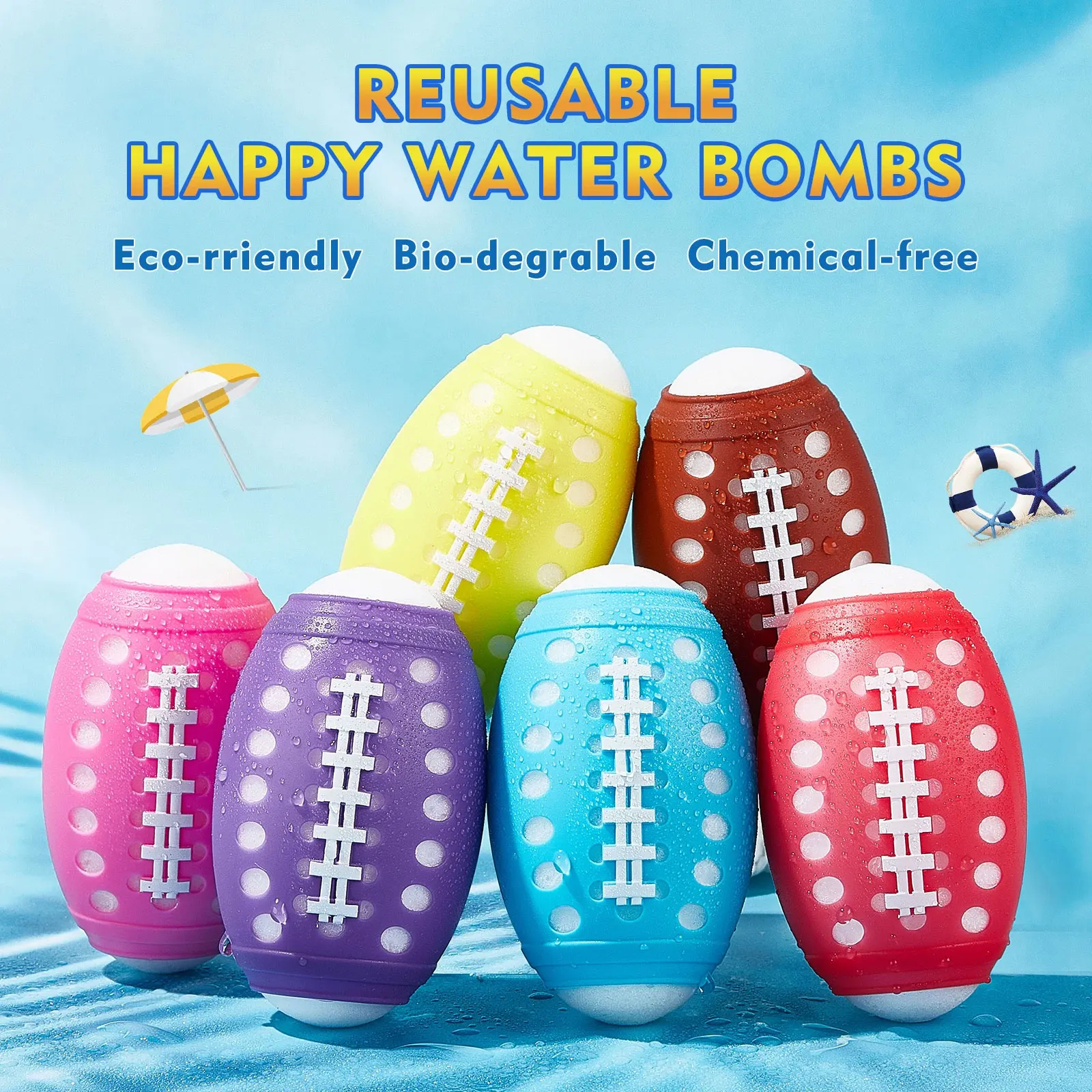 夏のウォーターバトルおもちゃ、水吸収スポンジ、ビーチスイミングプール、マルチ人物インタラクティブプレイ