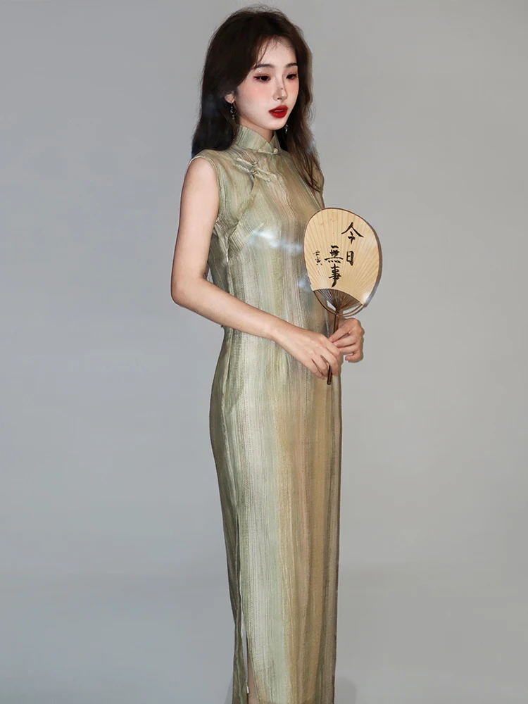 

Ретро-платье с вышивкой в виде грушевых цветов, новинка 2026 года, для молодых женщин, шелковое, длинное, элегантное, для повседневной носки, комфортное, дышащее