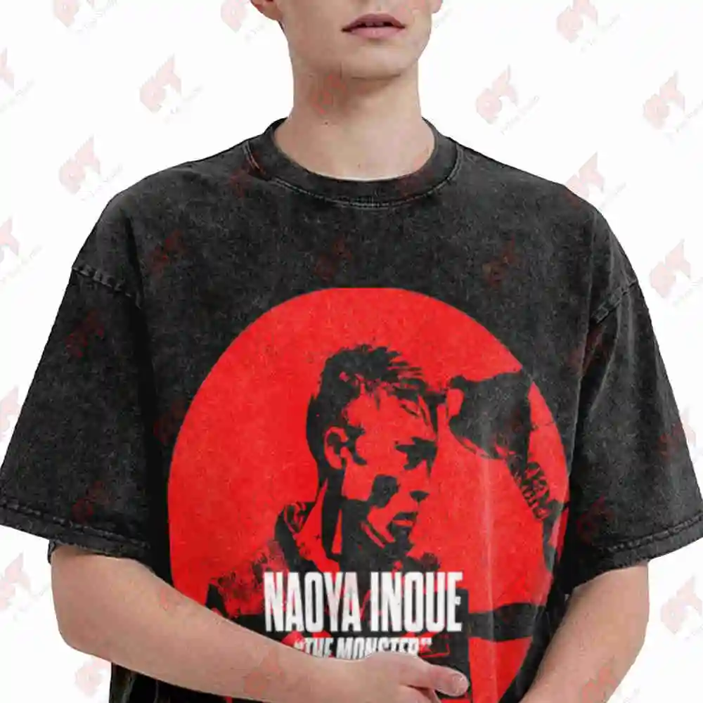Naoya Inoue Monster Boxing Vintage Washed Tee Pure Cotton T-Shirt