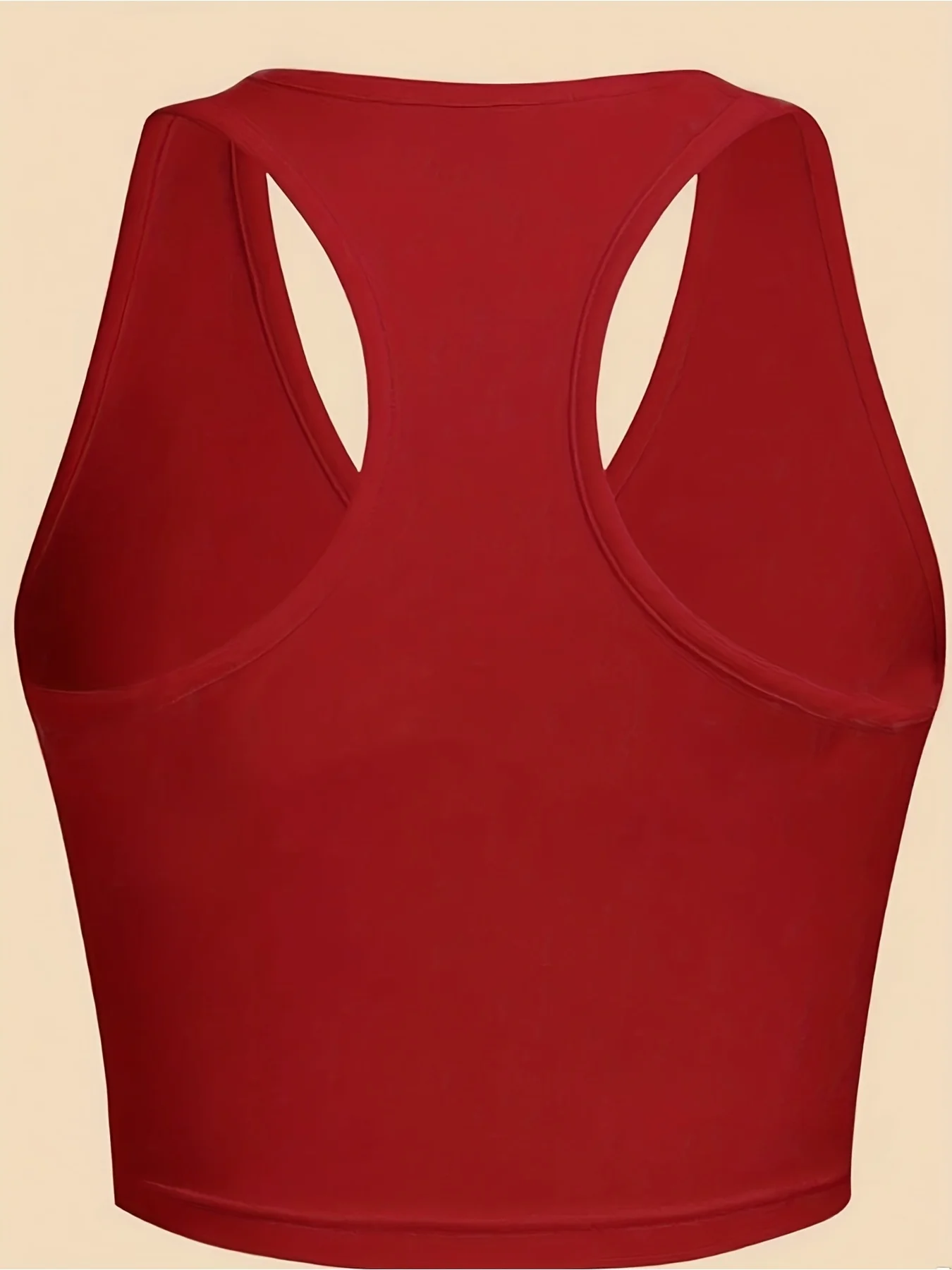2026 Frühling und Sommer Lässiges Elegantes Einfarbiges V-Ausschnitt Komfortables Kurzes Tanktop Dreiteiliges Set – Detail 3