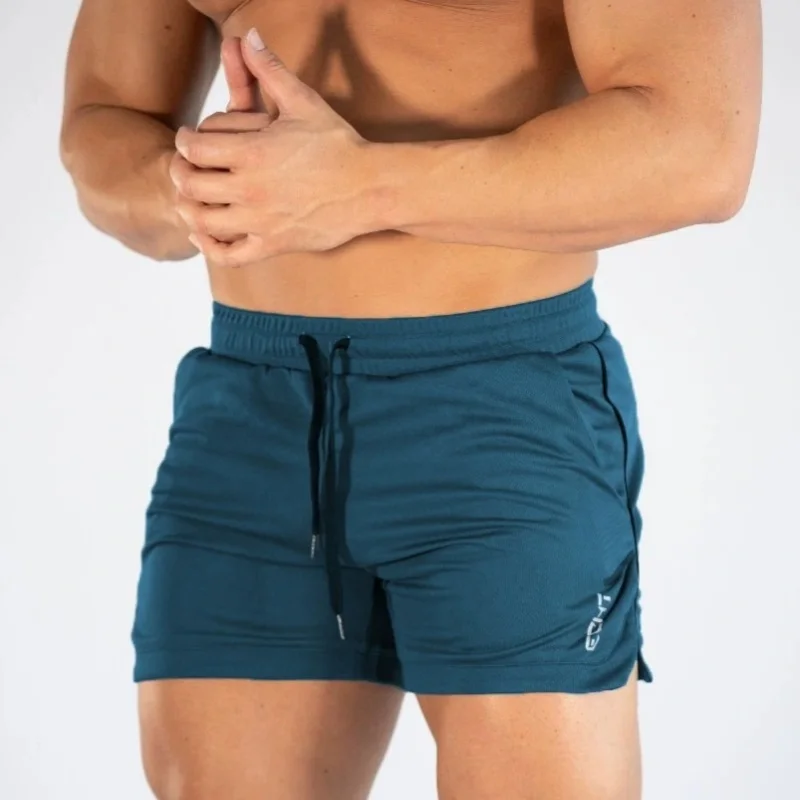 2025 NEW Mens Gym Training Shorts Men Sports Casual Clothing Fitness Running Grid Beach Pants Quick-Drying Breathable Men Shorts image 6