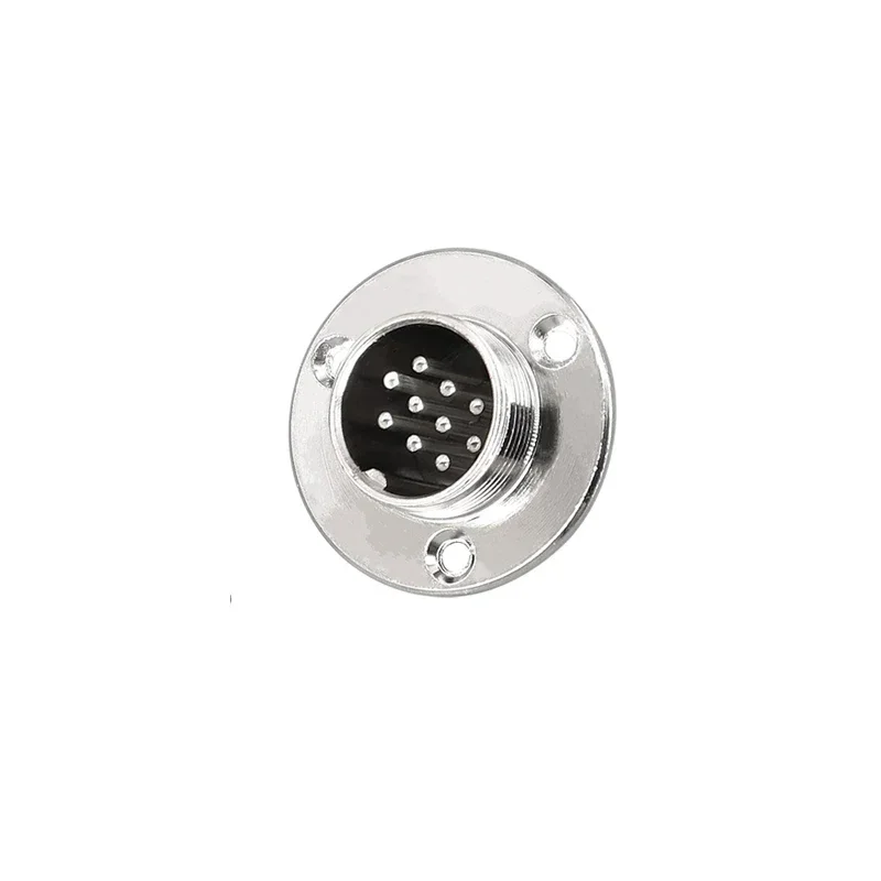 10sets GX16 with 3 Hole Flange Aviation Connector XLR 16mm 2 3 4 5 6 7 8 9 Pin Female Plug Male Chassis Mount Circular Socket