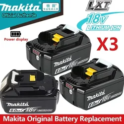 Genuine/Original Makita 18v battery bl1850b BL1850 bl1860 bl 1860 bl1830 bl1815 bl1840 LXT400 6.0Ah for makita 18v tools drill