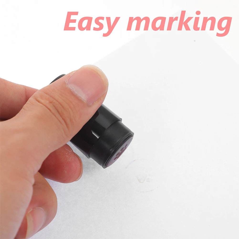2Pcs Stamp Tool Portable Marker Reusable Golf Ball Stamp Tool Stamper Waterproof Photosensitive Golf Training