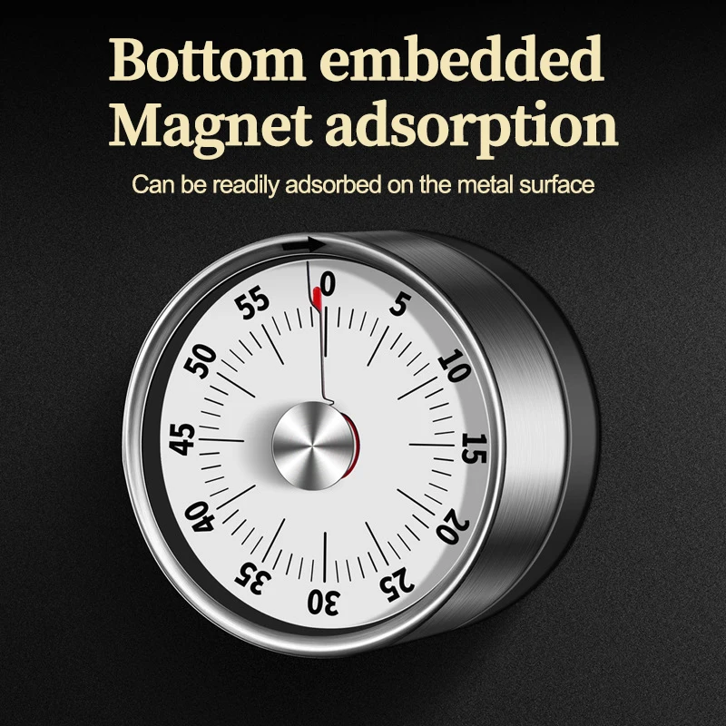 Magnetyczny minutnik kuchenny Cyfrowy minutnik Ręczne odliczanie Minutnik obrotowy Mechaniczny minutnik gotowania Prysznic kuchenny Stoper