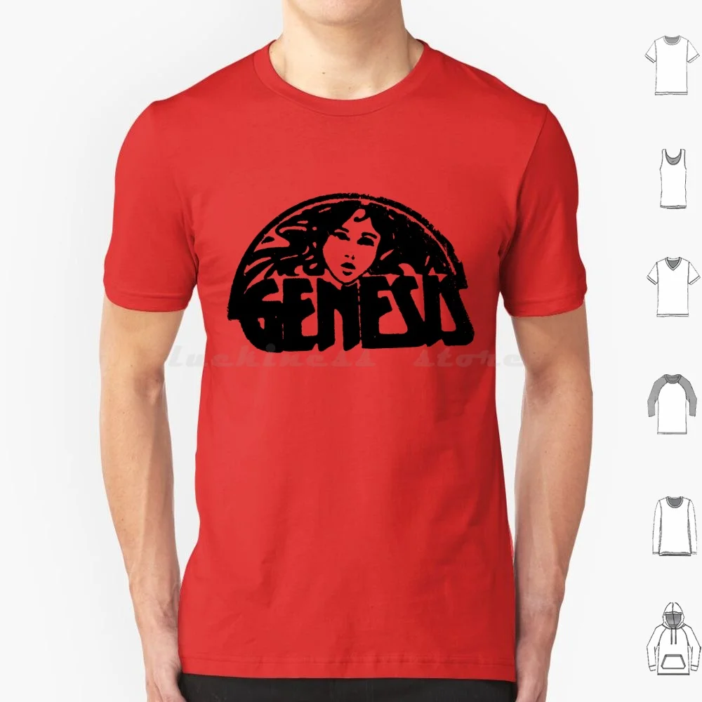 

Genesis 70s Tour Design Футболка Хлопок Мужчины Женщины DIY Принт Genesis Progrock Progressive Peter Gabriel Phill Collins 70s 80s