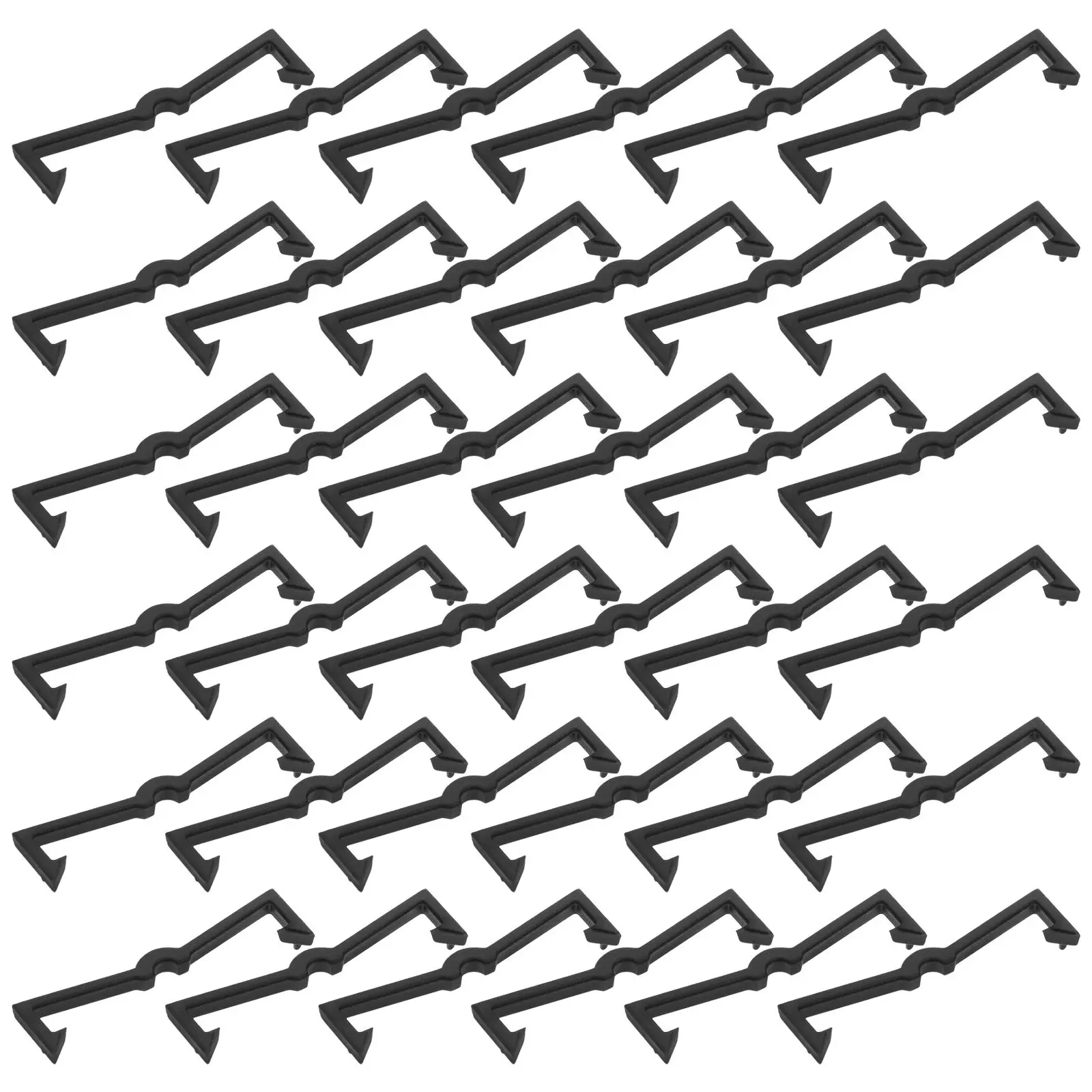 120Pcs Black Plastic Pegboard Hook Fixer Locks Organizer Clips Workshop Garage Peg Hook Retainers Display Accessories