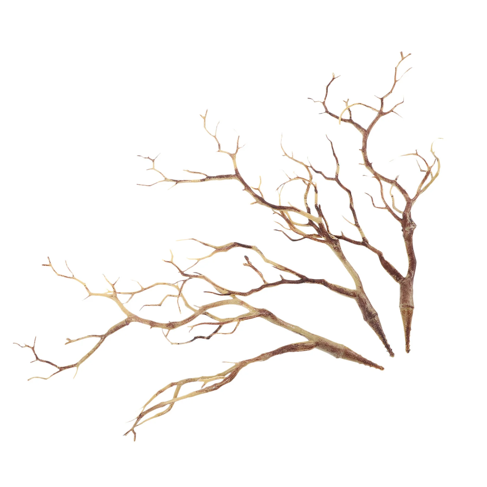 

3Pcs Plastic Artificial Branches Dried Tree Fake Branch Simulated Realistic Antlers Horn Decoration Wedding Celebration Home