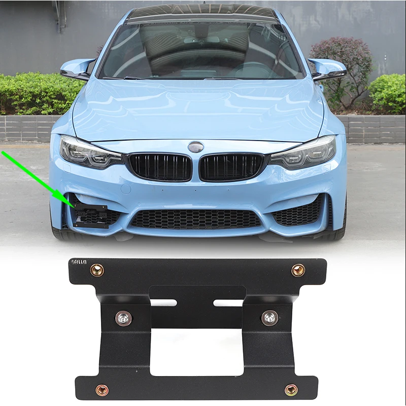 

Для BMW M3 F80 2014-2019: рамка переднего номерного знака, основание номерного знака, универсальные автозапчасти (левая и правая, версия для США)