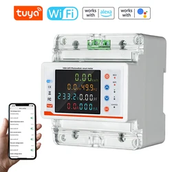 Tuya WiFi Intelligent Circuit Breaker Bidirectional Metering Power Meter Reclosure Switch APP Control for Alexa Google