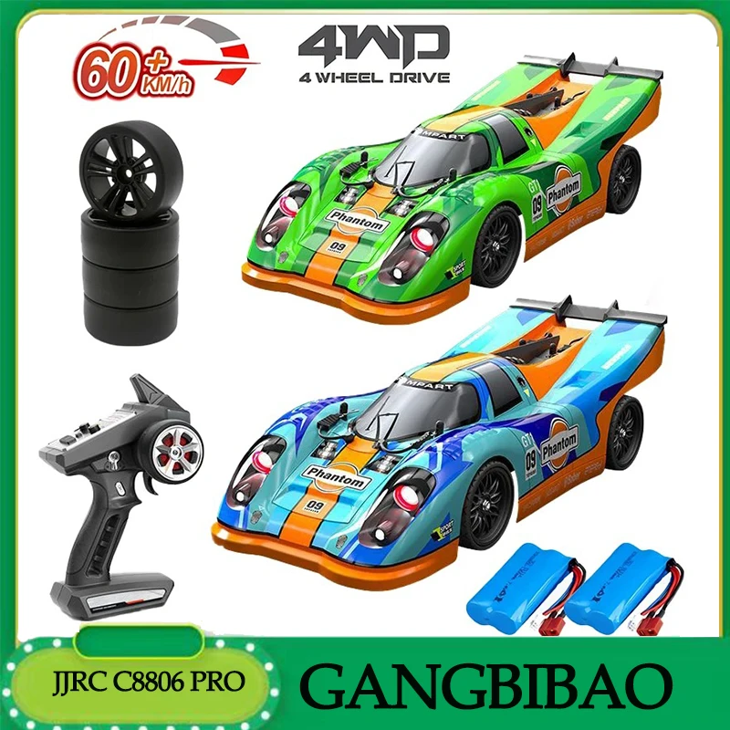 JJRC C8806 RC Car 2.4G Drift Racing 4WD 60km/h 1:16 High Speed Brushless Drive Vehicle Competitive Supercar Off Road Racing Toys