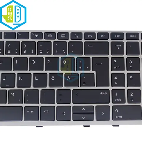 Turkish Swiss German UK Backlit Keyboard For HP Zbook 15U G5 G6 EliteBook 855 850 G5 755 750-G5 L12000-041 Keyboard Silver Frame