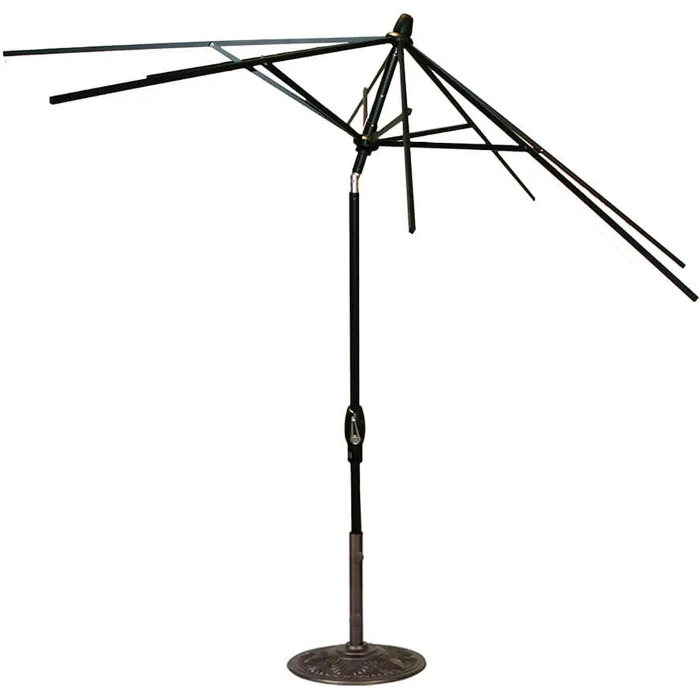 9-Foot (Model 920) Push Button-Tilt Market Umbrella replacement frame with Bronze Finish, Customized