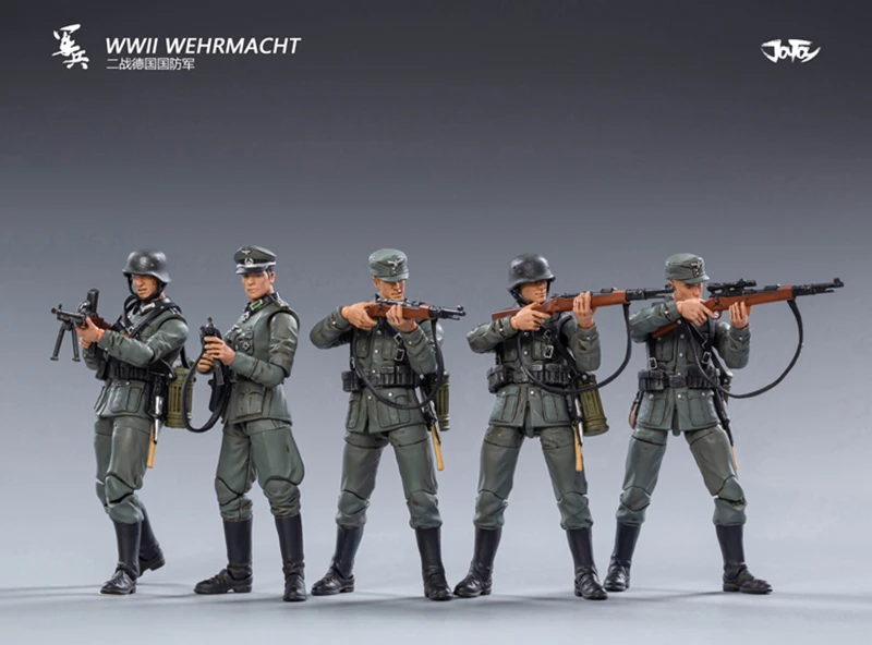 JOYTOY 1/18 3,75 Zoll Actionfigur (5 TEILE/SATZ) WWII Deutschland Wehrmacht Anime Collection Militärmodell