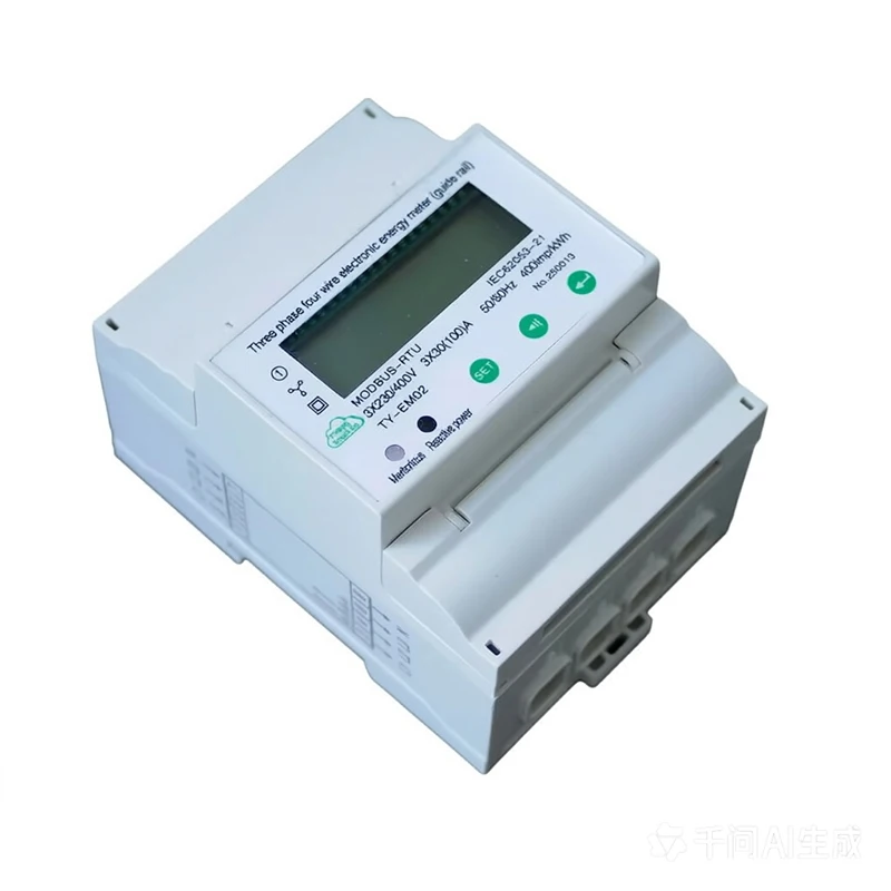 modbus-three-phase-four-wire-electronic-rail-mounted-lcd-display-smart-electricity-meter-rs485-remote-380v