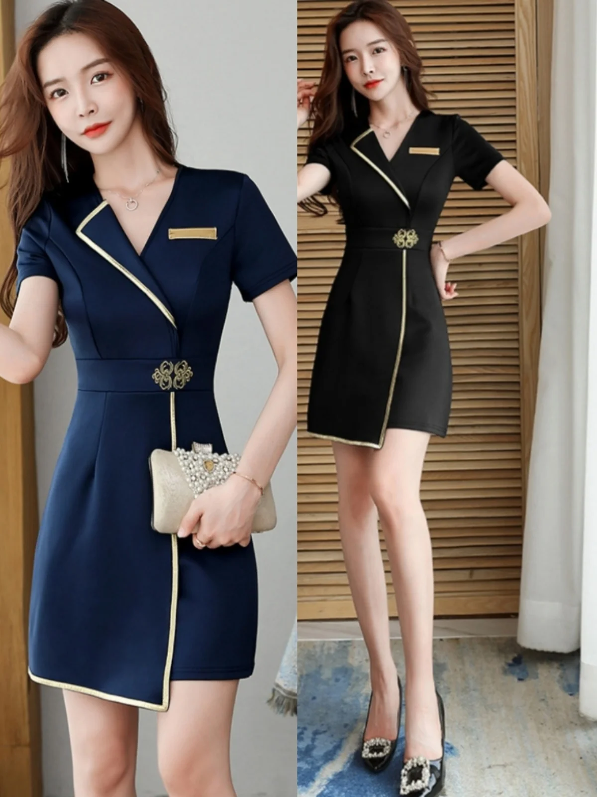 2025 New Beauty Salon Esthetic Uniform Beautician Dress Spa Massage Work Clothes for Elegant Woman Foot Bath Technician Uniforms