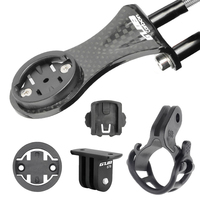 Ultra light Carbon Fiber Bicycle Computer Support Stem Mount Cycling Bracket Sports Camera Holder Flashlight  For Garmin Bryton