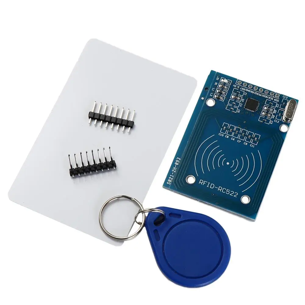 A Complete Set RC522 RFID Wireless Module Rectangle 40mm(1.57in)×60mm(2.36in) RFID-RC522 Module IC Card Induction Module