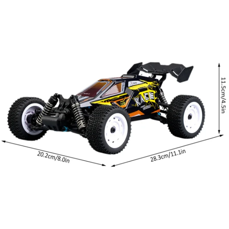 Top 16201 RC Car 2.4G 390 Moter High Speed Racing With Tail 4WD Drift Remote Control Off-Road 4x4 Truck Toys For Adults And Kids